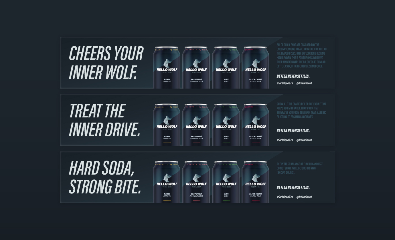 Anthony Hooper Graphic Design - Hello Wolf - Vodka Soda